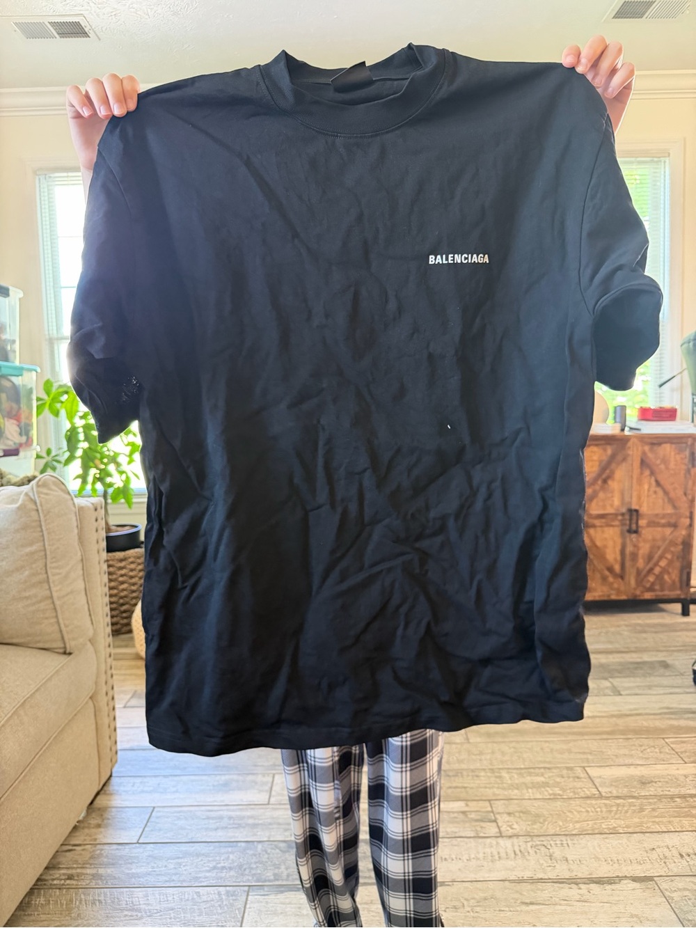 Balenciaga Black Logo Short-Sleeve Tee